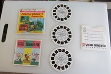 View-Master 1972 Charlie Brown's Summer Fun 3 Reel Set/Booklet/Jacket Good Cond.