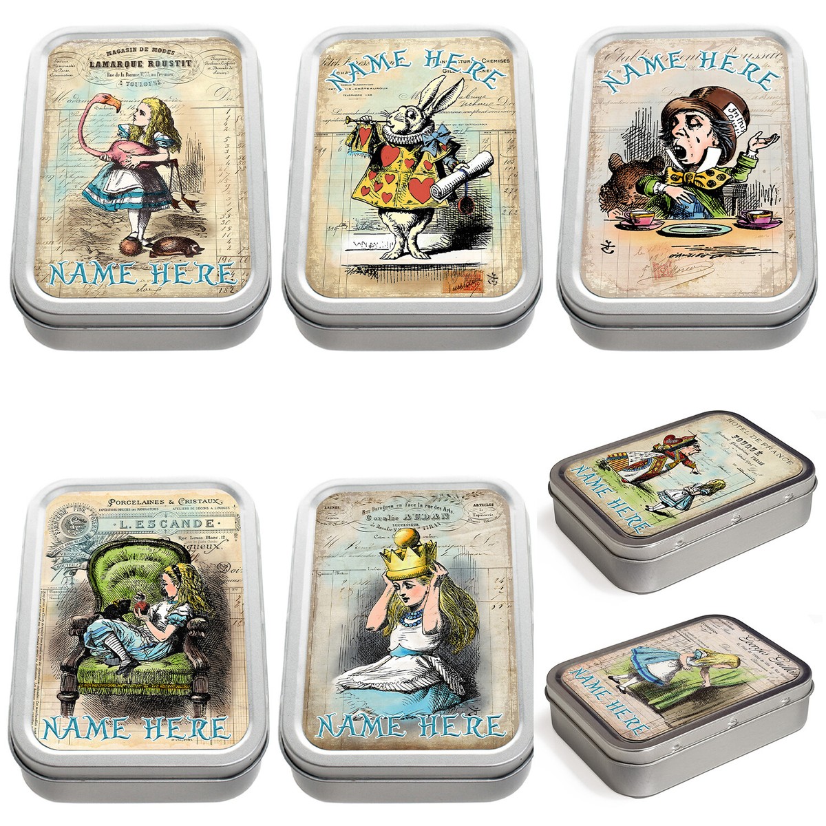 Personalised Tobacco Tin Alice 2oz Smoking Baccy Vintage Birthday Gift AR