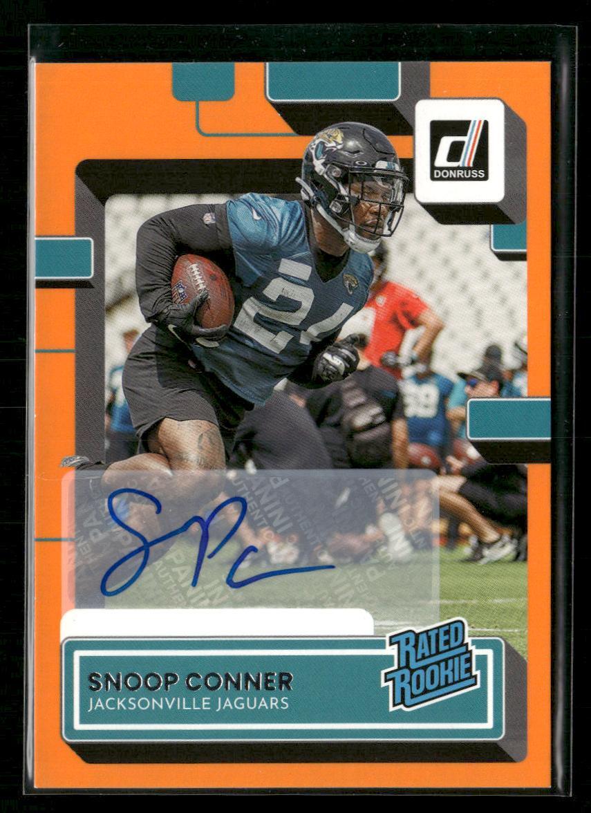 2022 Donruss #345 Snoop Conner Rated Rookies Autographs Orange Auto