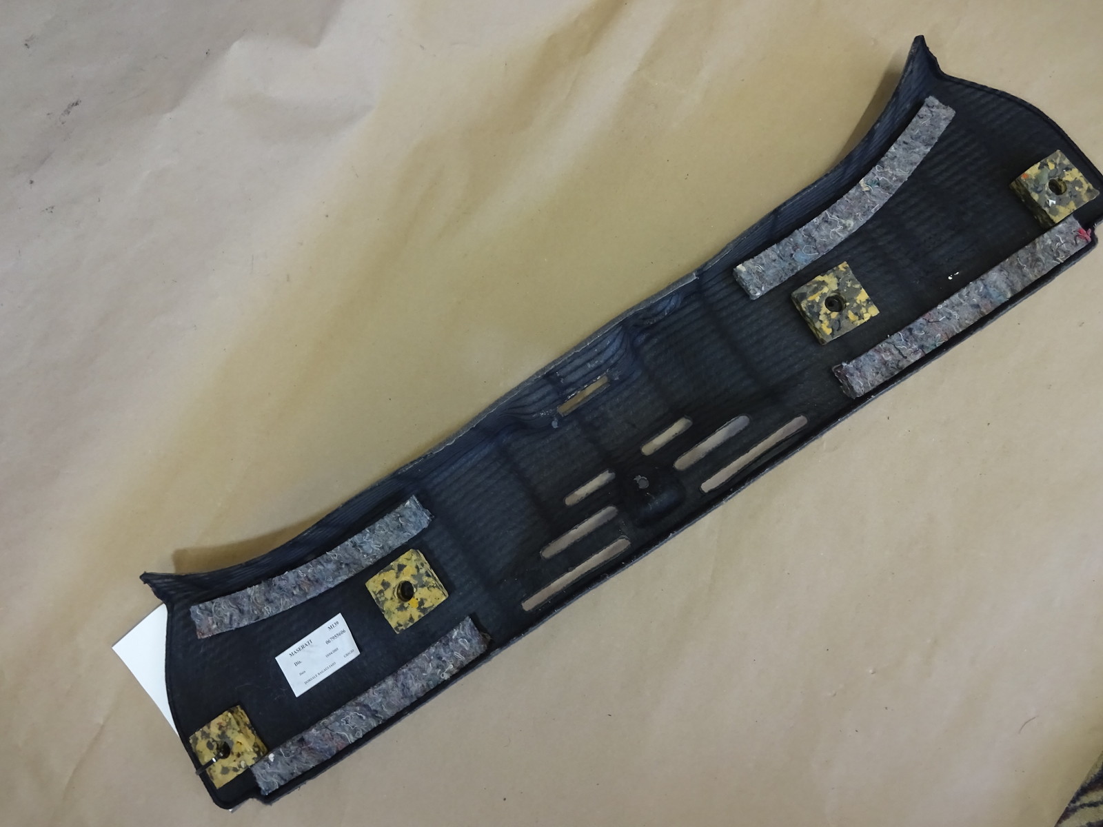 Maserati QP - Rear Inside Trunk Latch Carpet Cover Trim 981306300