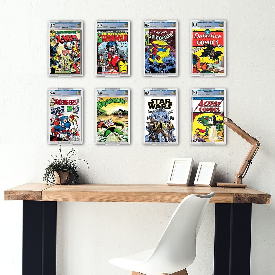20 Pack Comic Book Display Shelf Slab Wall Mount Kit | eBay