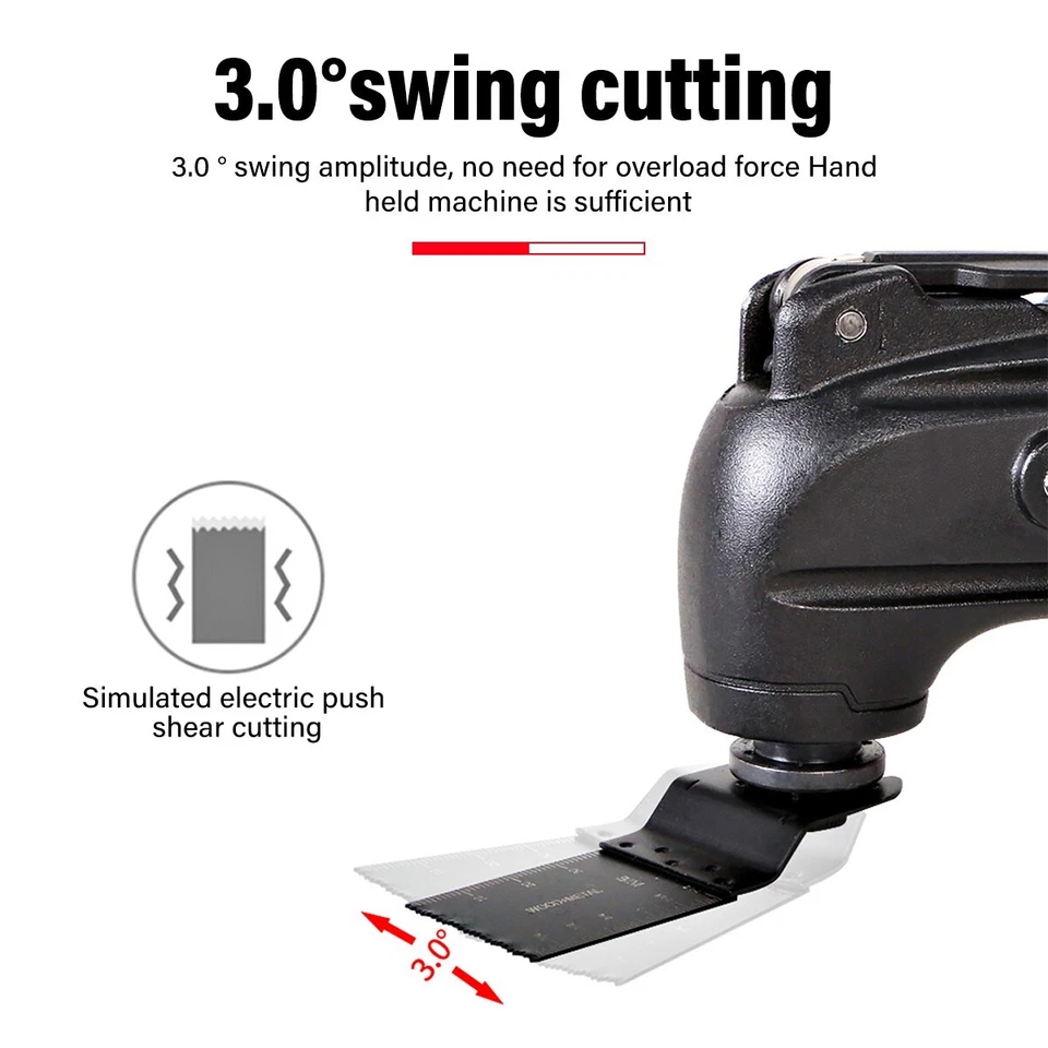 21V Oscillating Multi Tool Cordless Sander Scraper Saw 6 Speeds with 20x Blades - Image 3 of 4