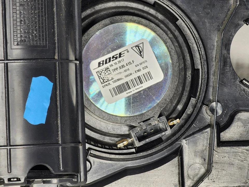 Porsche Cayman 718 981 painel de acabamento de compartimento direito com alto-falante 98155557600 - Imagem 4 de 4