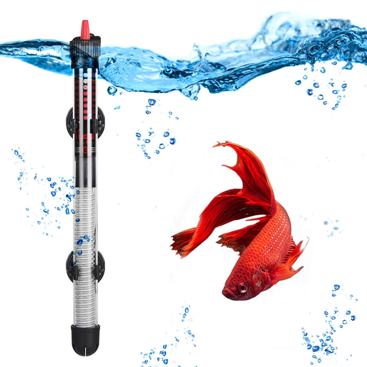 Heater Aquarium 25-300W Submersible Freshwater Marine Adjustable Thermostat AU
