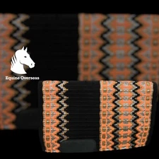 Western Horse Saddle Pad Blanket 100% New-Zealand Wool - Custom Your own Design