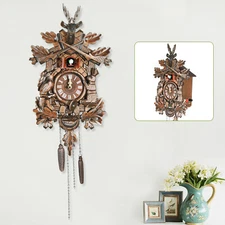 Vintage Clock German Black Forest Wooden Hunter Cuckoo Clock