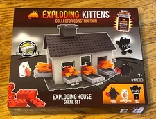 EXPLODING KITTENS EXPLODING HOUSE CONSTRUCTION SET 317 PCS NEW IN BOX