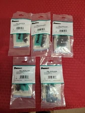 LOT OF 5 NEW!!  Panduit PSL-DCPLX-BL RJ45 LAN Lock In Device 10 Locks Key Tool