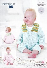 Stylecraft Baby DK Crochet Pattern - 10147 Baby/Toddler All in Ones (2 Designs)