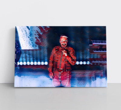 HELMUT LINDEMANN 絵画　アート My acrylic painting from: Till Lindemann ..frontman from Rammstein
