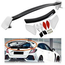Type R Style Rear Trunk Spoiler Wing For 2016-2021 Honda Civic Hatchback