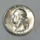 1958 Silver Washington Quarter Original Uncirculated - High Quality Scans #P722