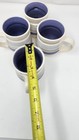 4 New Vtg Pfaltzgraff Rio White/Blue Striped Stoneware Mugs 12 oz Made in Mexico — photo 10