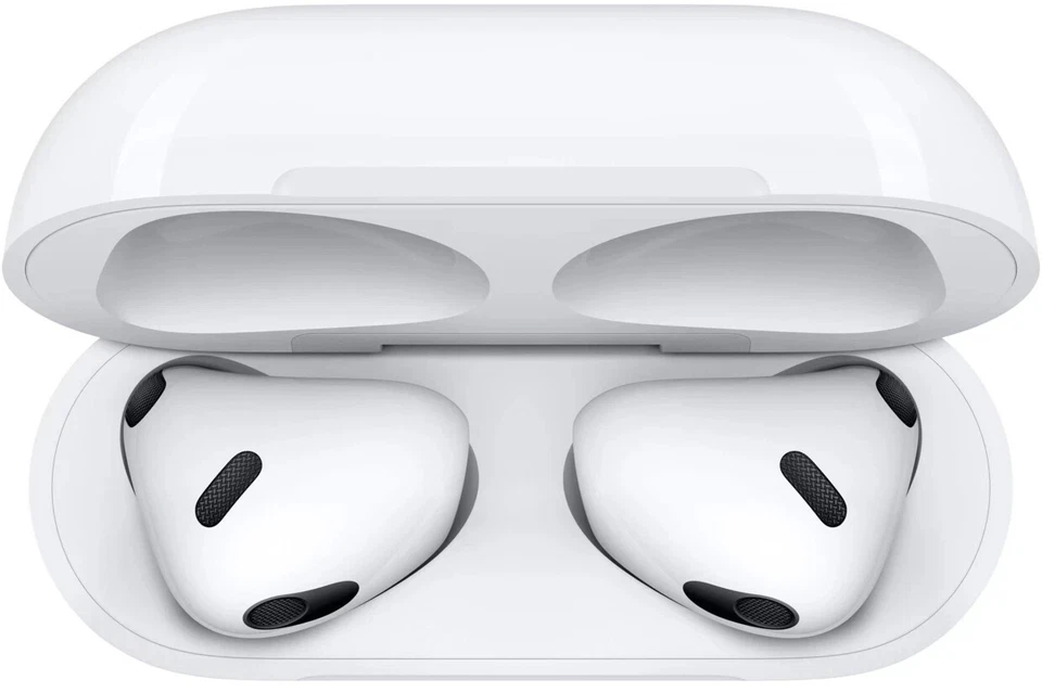 APPLE AirPods 3 Bluetooth Ohrhörer mit Mikrofon MagSafe weiß MME73ZM/A B-Ware - Bild 2 von 2