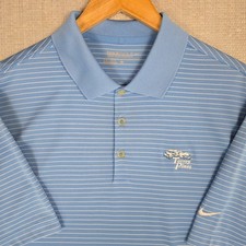 Camisa Polo NIKE GOLF x TORREY PINES Tour Performance Azul Rayas Talla Grande Para Hombre
