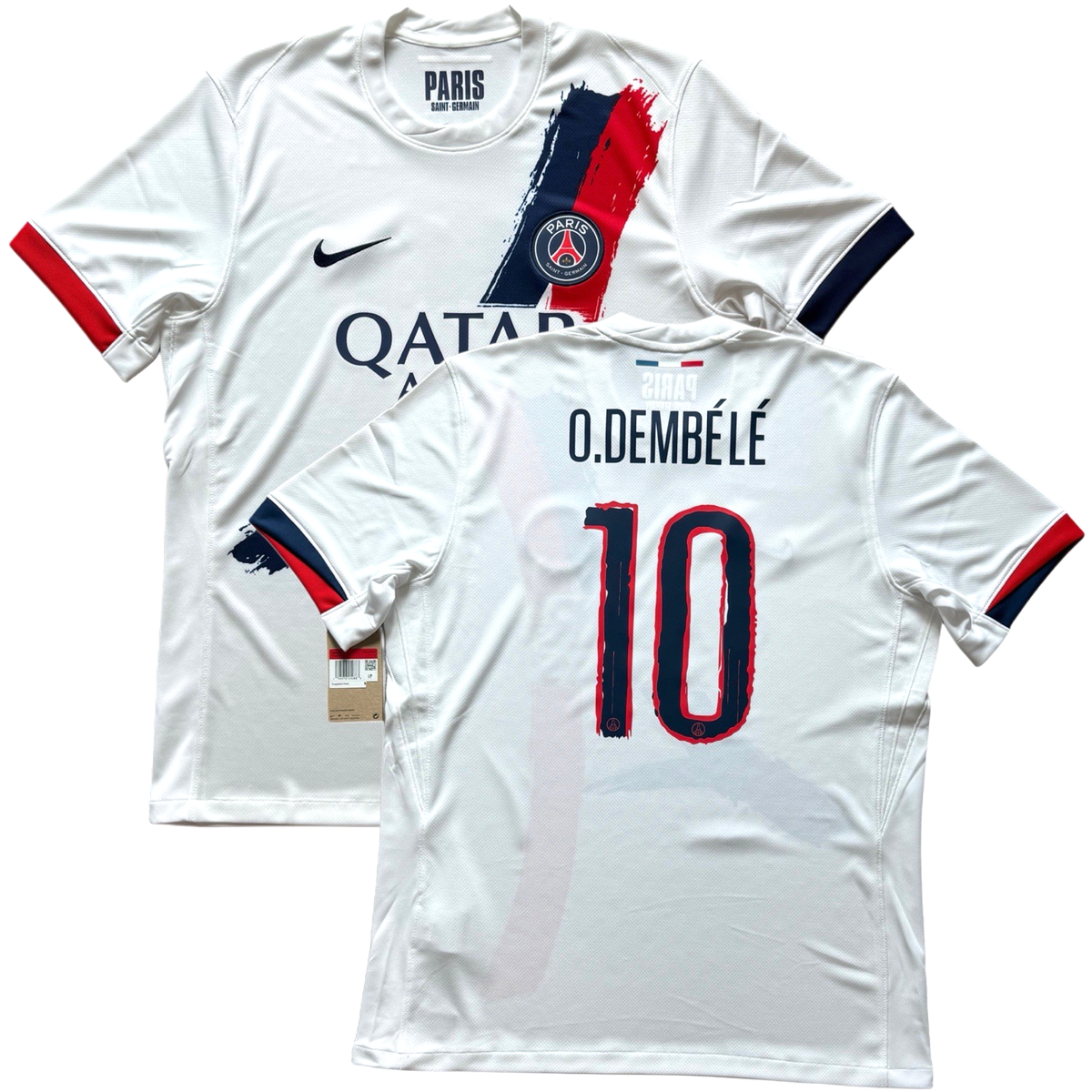 2024/25 PSG Away Jersey #10 O. Dembele Large Nike Paris Saint