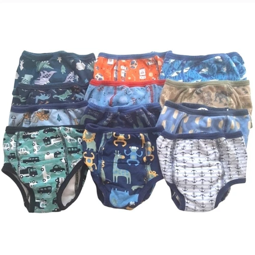 MooMoo Baby Size 6T & 7T Absorbent Cotton Training Underwear 12 Pack Bundle