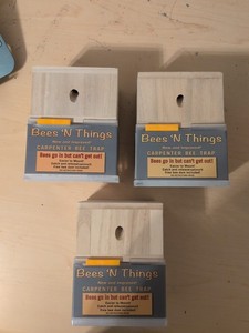 New Bees 'N Things Outdoor Carpenter Bee Traps - Lot of 3