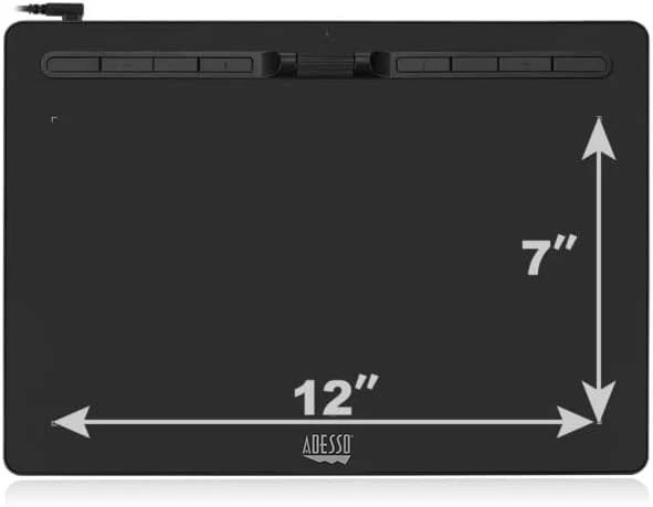 Cybertablet F12 Graphic Tablet 12X7 Drawing Area 8192 Pressure Sensitivity Black - Image 2 of 4