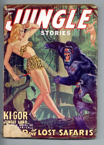 Jungle Stories Pulp 2nd Series Dec 1944 Vol. 3 #1 GD