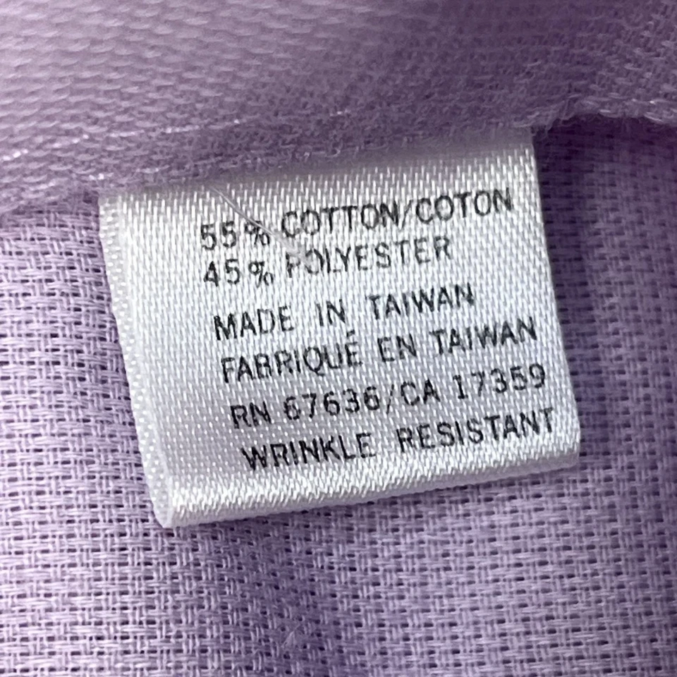 Camisa de vestir Yves Saint Laurent para hombre 16 33-33 grande violeta con botones de lujo Foto 4 de 4