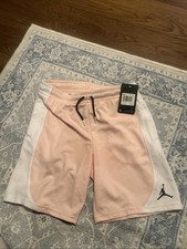 Pink Air Jordan Shorts Girls Size Large New With Tags 