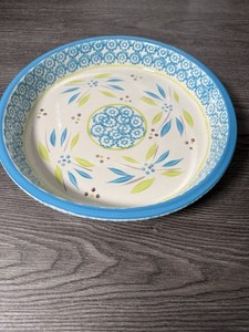 Temptations by Tara- Old World 9" Pie Pan or Shallow Casserole Colorful Design