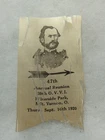 MT VERNON OHIO 20th VOLUNTEER INFANTRY GAR CIVIL WAR GRAND ARMY REUNION RIBBON