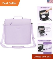 Zipper Binder 3 Ring, 3 Inch O-Ring with Handle and Shoulder Strap, 600-Sheet...