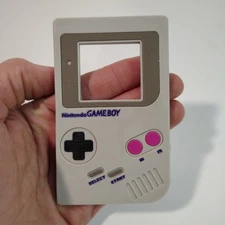 Nintendo GameBoy Baby Teether Silicone Gray Ages 3+ Mos Pacifier Soothes Bumkins
