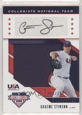 2019 Panini USA Baseball Stars & Stripes Jerseys 4/199 Graeme Stinson Auto 0a2
