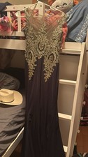 Gold Prom Dress Size 4-6
