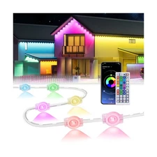 300Ft Permanent Outdoor Lights,Smart RGB Outdoor Lights with Remote APP Contr...