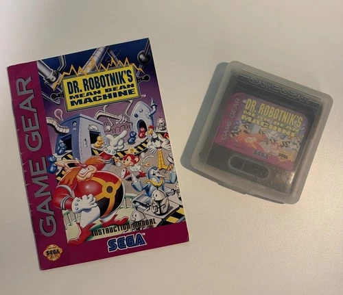 Dr Robotnik's Mean Bean Machine Sega Game Gear with Carrying Case And Manual
