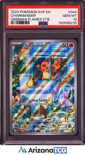 Pokemon 2023 Charmander 044 Holo Promo Obsidian Flames ETB GEM MINT PSA 10