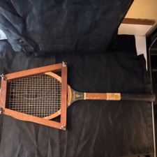 Wright Ditson Columbia Vintage Wooden Tennis Racquet with Frame