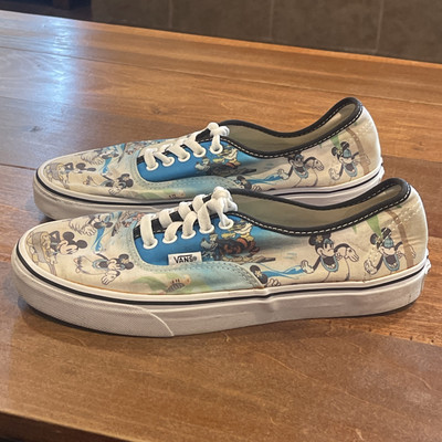 Vans Disney Aloha Mickey Minnie M W 10 Hawaii Hula Summer Shoes  Sneakers