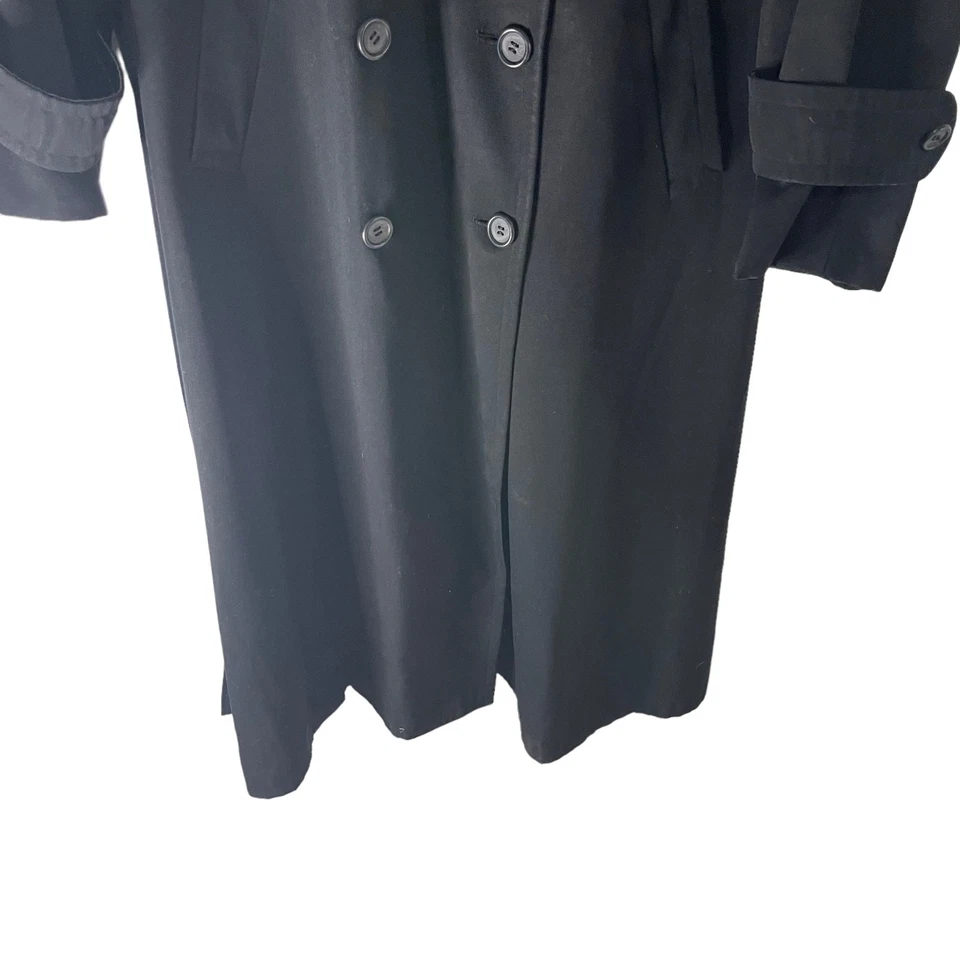 Trench coat Woolf Brothers vintage 100% lã pura com cinto preto  - Imagem 4 de 4