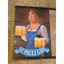 Vintage Saint Pauli Girl Beer poster 20×27