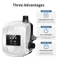 150W Smart Shower Pump 24V Automatic Water Pressure Booster Pump 34L/min UK