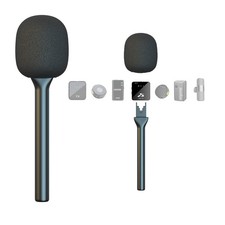 Mic Handle for DJI RODE Microphone Handheld Stand Wireless GO, Interview...
