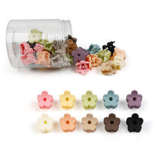 40Pcs Colorful Small Flower Hair Clips, Baby Hair Clips Mini Claw Clips Cute Ja