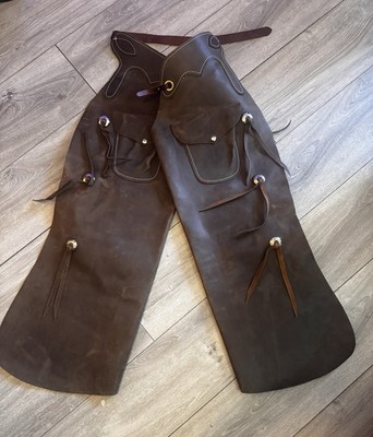 Vintage Saddle Barn Leather Chaps   Saddle Barn Roswell