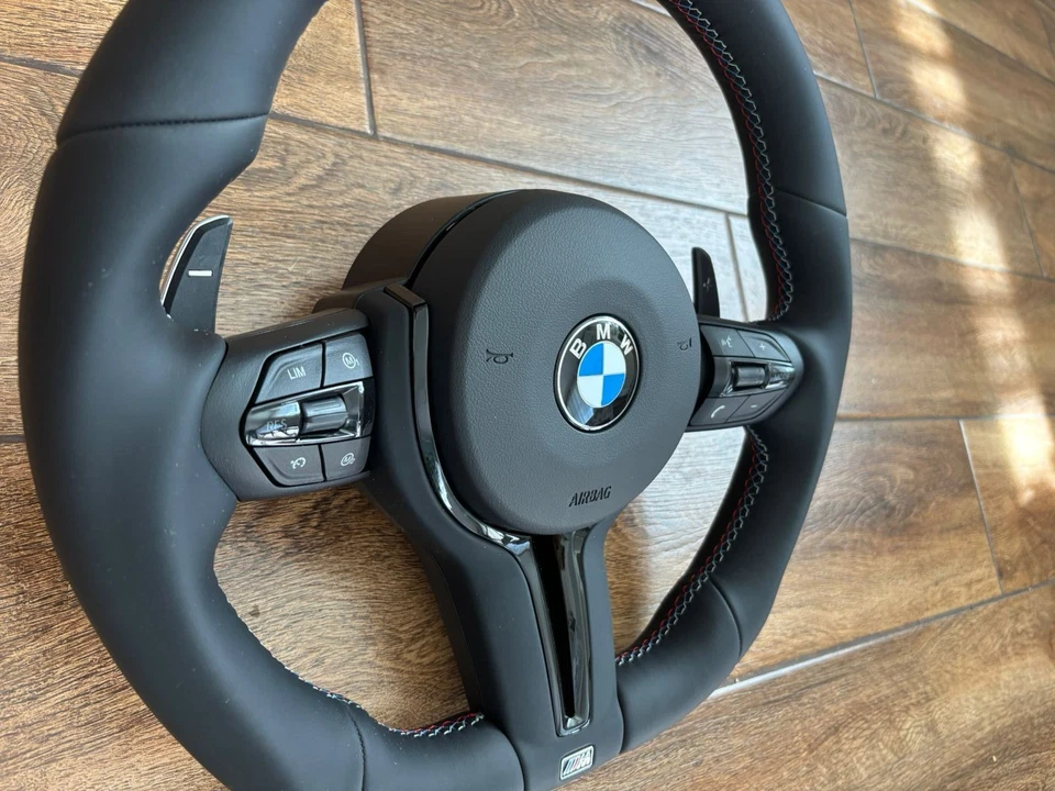 abgeflacht M-Sport-Lenkrad BMW F10 F15 F20 F25 F30 F16 F15 X3 X5 X6 Nappa Airbag - Bild 4 von 4