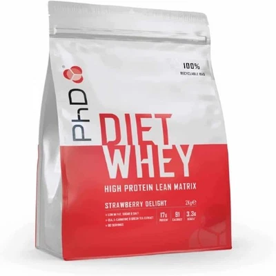 2KG PHD Nutrition Diet Whey Strawberry Delight 2kg High Protein Lean Matrix