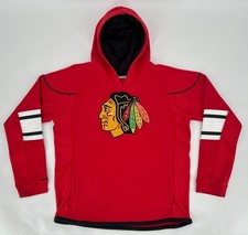 Chicago Blackhawks Hoodie Youth XL 18 Reebok Face Off Collection Red NHL Hockey