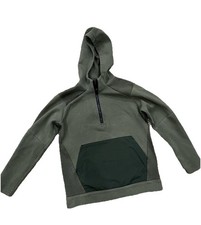 Old Navy Active Boys Size 8 Dynamic Fleece 1/4 Zip Hoodie Army Green