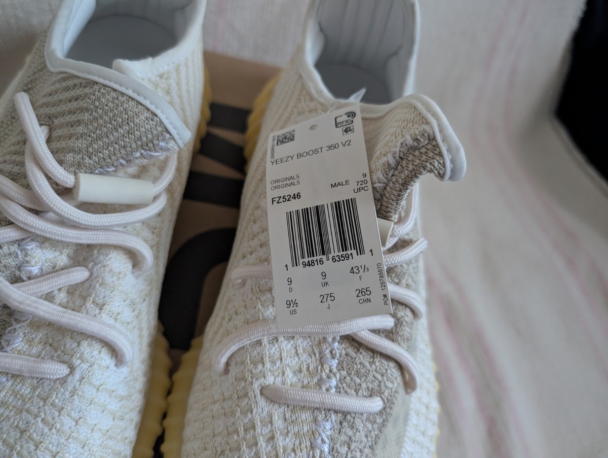 Adidas Yeezy Boost 350 V2 Natural Shoes Cream Sneakers FZ5246