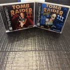 PlayStation 1 Tomb Raider II & III PS1 Lot Lara Croft Complete CIB Tested