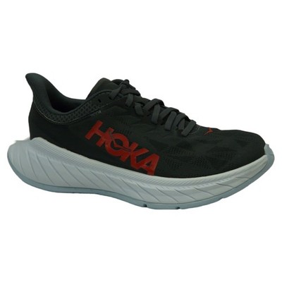 Hoka One One Men's Carbon X 2 Running Shoes   Dark Shadow / Fiesta